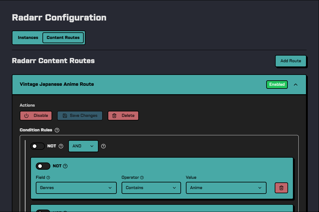 Content Router Interface